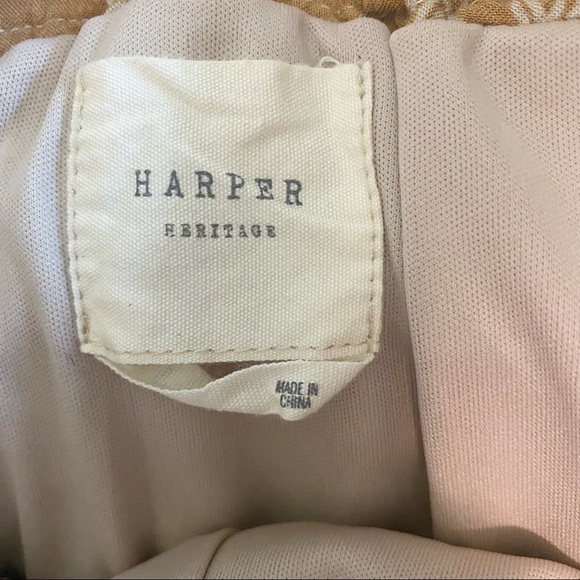 HARPER FRANCESCA’S Goldenrod Southwest Print Mini Skirt Paper Bag Waist small - Picture 7 of 11